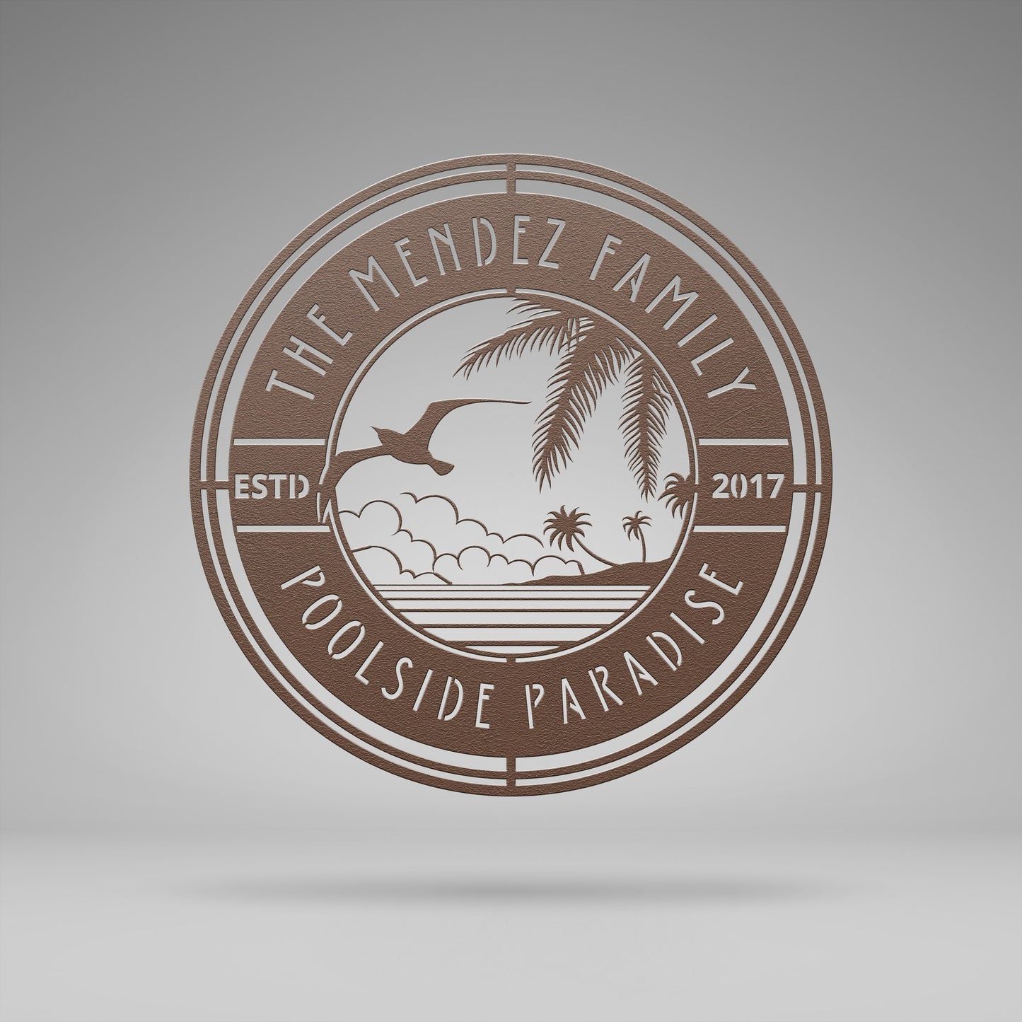 Poolside Beach Paradise Custom Sign