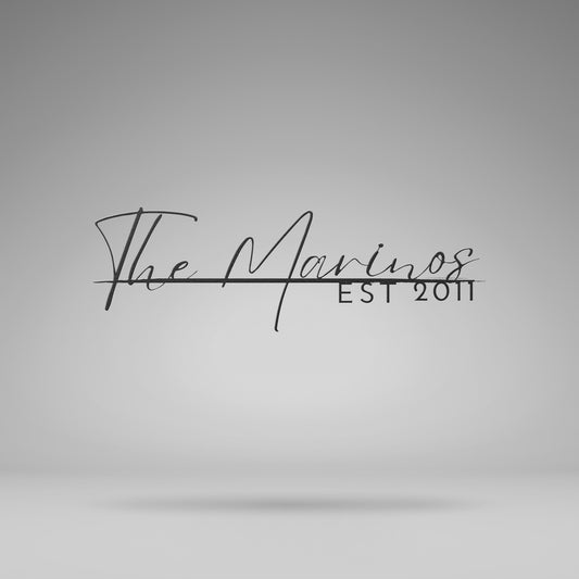 Personalized Family Name Sign