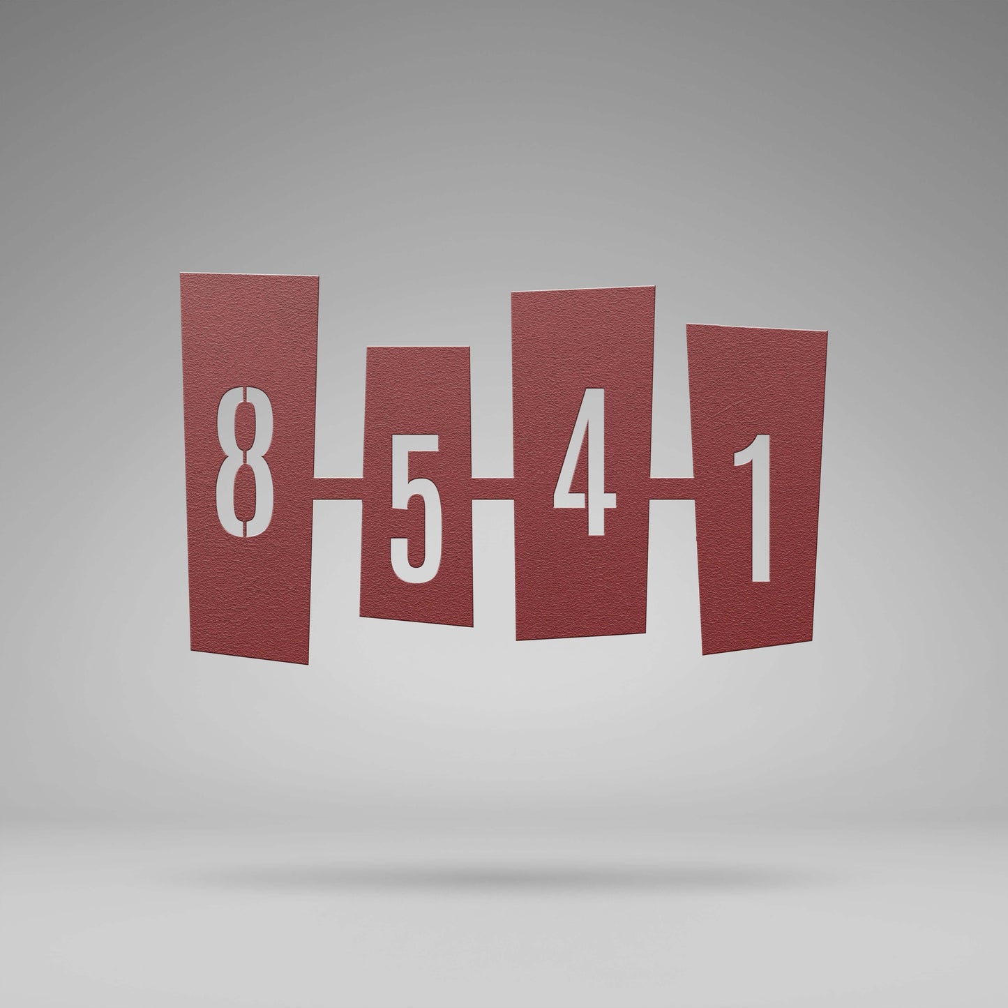 Googie Retro Rectangle Address Sign