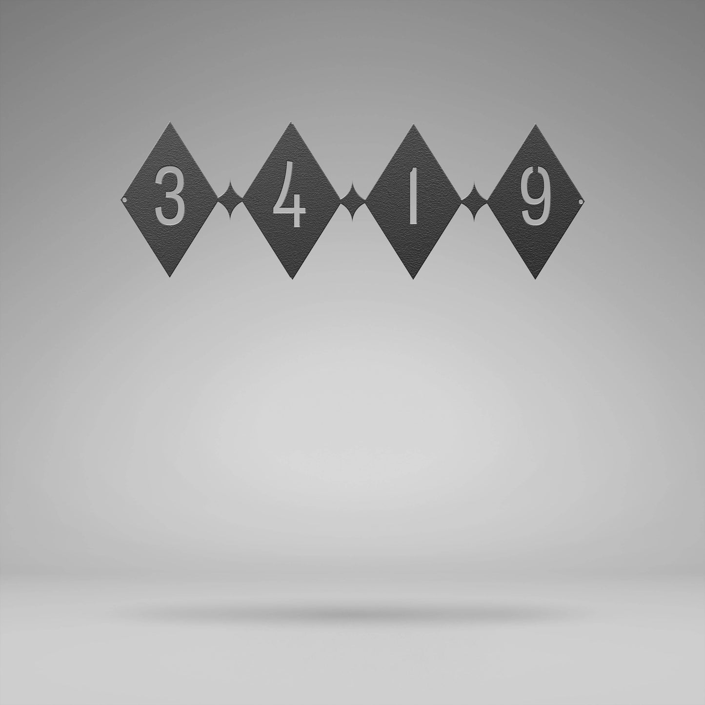 Elegant Diamond Burst Address Sign