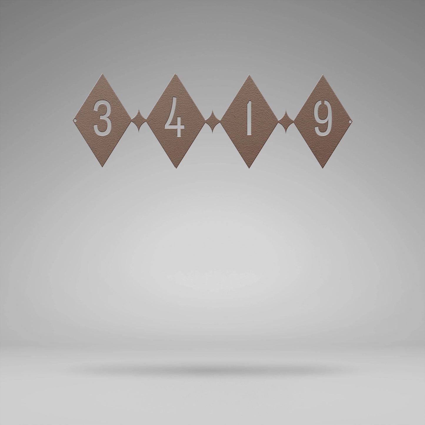 Elegant Diamond Burst Address Sign