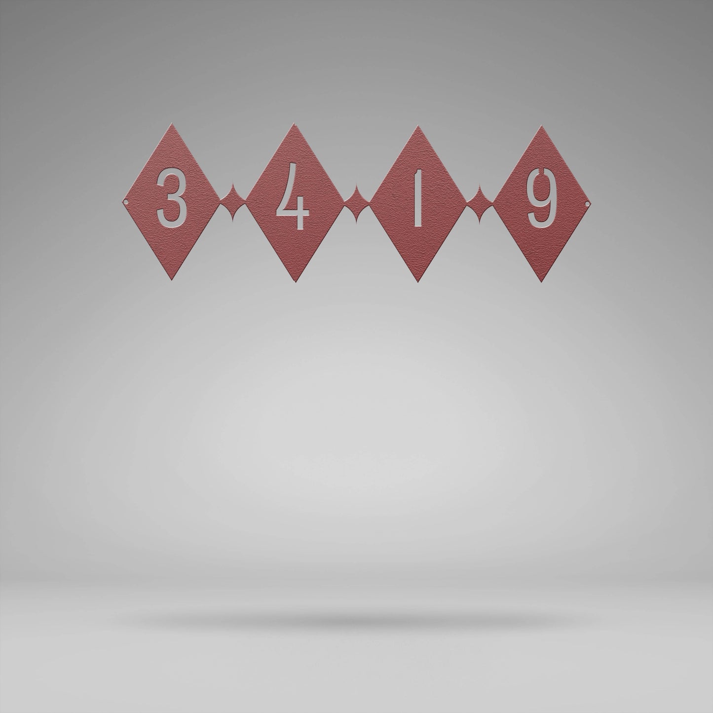 Elegant Diamond Burst Address Sign