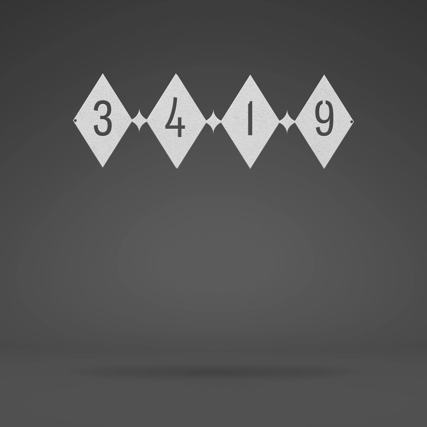 Elegant Diamond Burst Address Sign