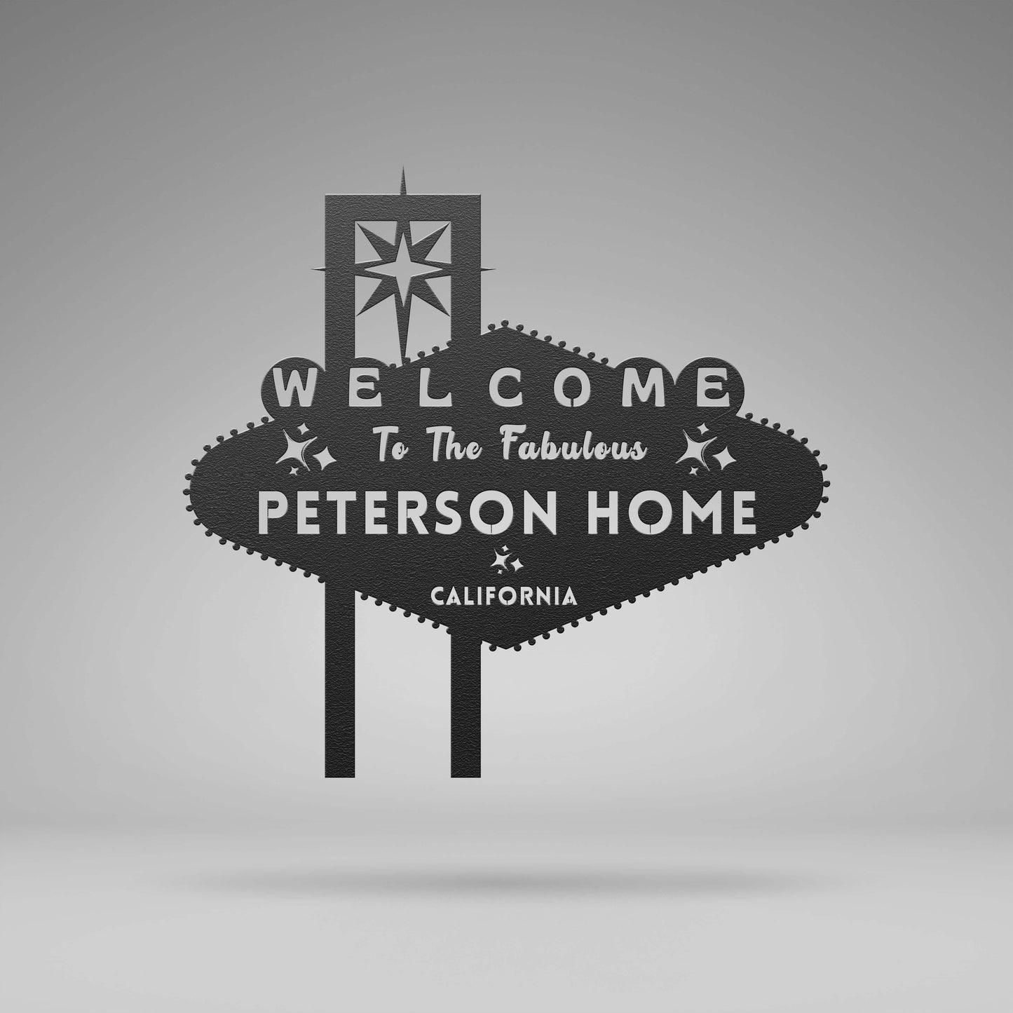 Fabulous Las Vegas Custom Metal Sign