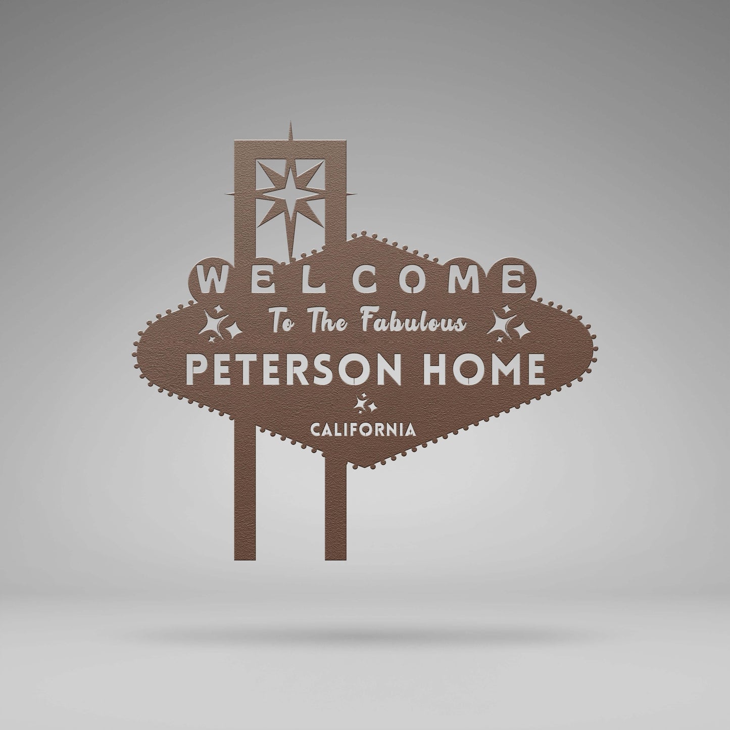 Fabulous Las Vegas Custom Metal Sign