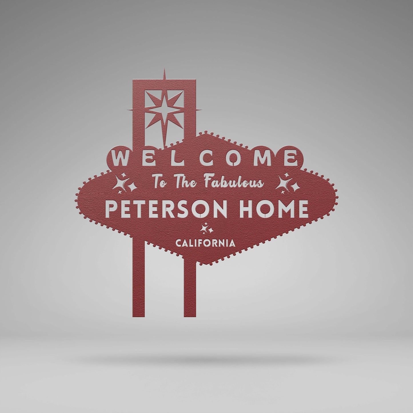 Fabulous Las Vegas Custom Metal Sign