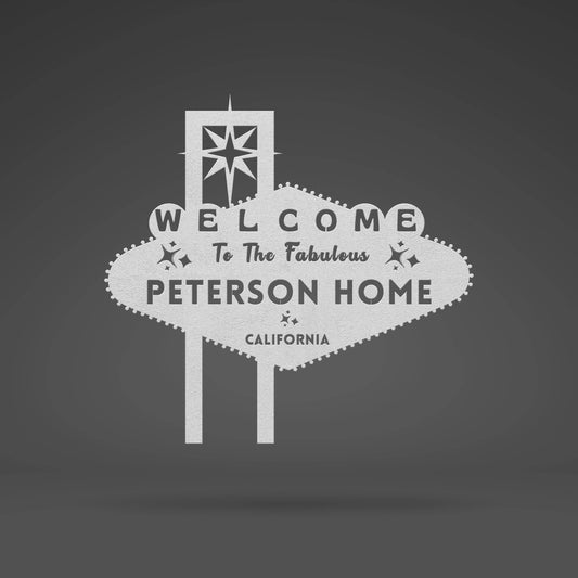 Fabulous Las Vegas Custom Metal Sign