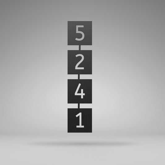 Square Retro Address Sign