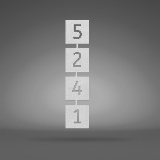 Square Retro Address Sign