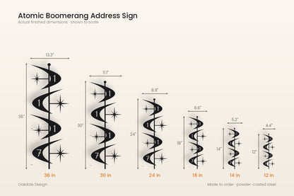 Atomic Boomerang Address Sign